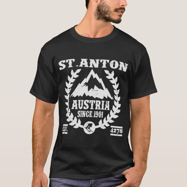 ST.ANTON ÖSTERREICH SEIT 1901 NATIONALPARK T-Shirt (Vorderseite)