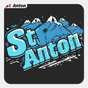 St. Anton Ski Stickers (Set von 20 Jahren)