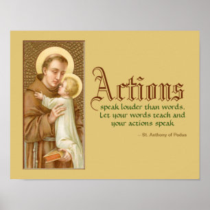 St. Antonius von Padua & das Jesuskind (JM 05) Poster