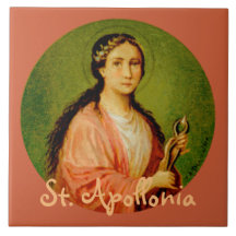 St. Apollonia (BLA 001) Keramik Tile #1
