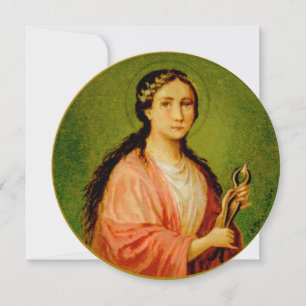 St. Apollonia (BLA 001) Runde Leere Grußkarte