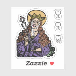 St. Apollonia mit Pulled Tooth (Nürnberg) - 1 Up Aufkleber