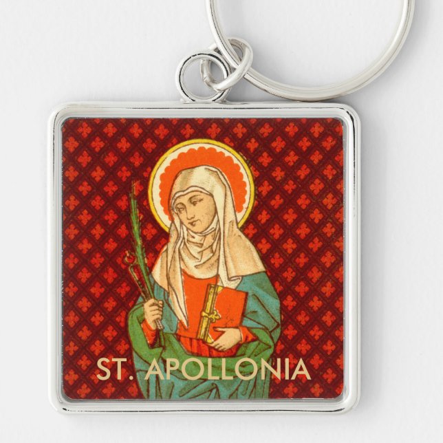 St. Apollonia (VVP 001) Premium Metal Schlüsselanhänger (Vorne)