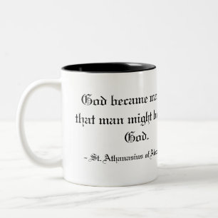 - St. Athanasius von Alexandria Zweifarbige Tasse
