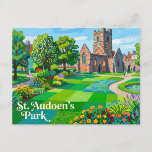 St. Audoen’s Park Irland Postkarte