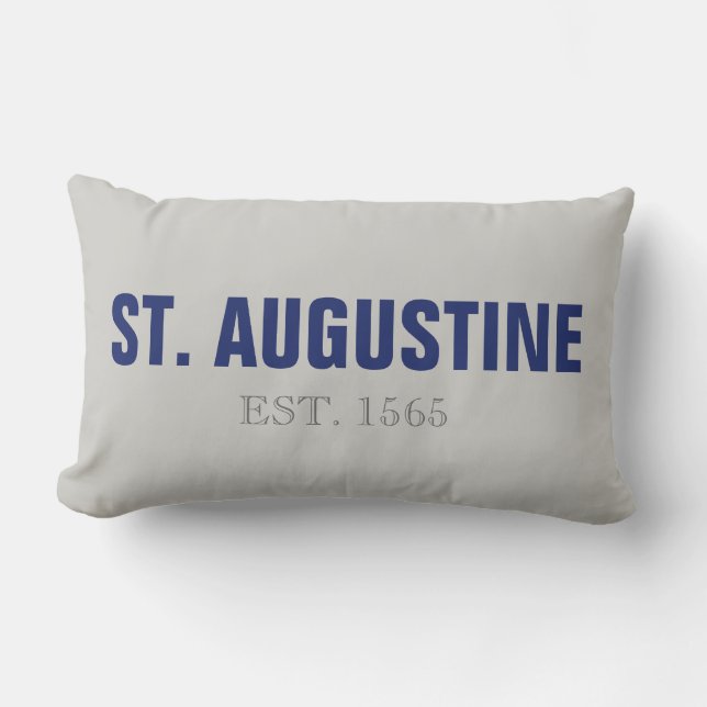 St Augustine 1565 Throw Kissen (Vorderseite)