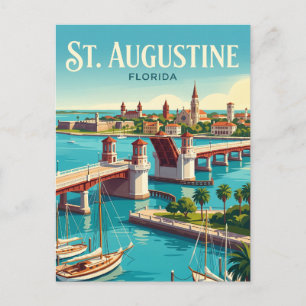 St. Augustine an der Uferpromenade USA Postkarte