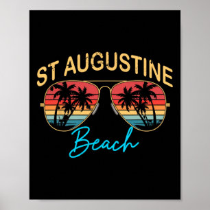 St Augustine Beach Florida Männer Frauen Souvenir Poster