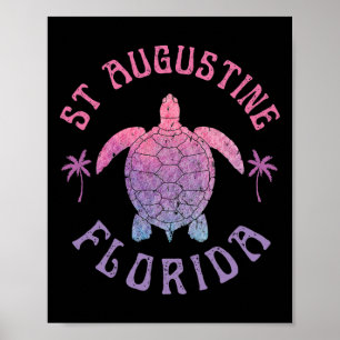 St Augustine Beach Florida Meeresschildkröte Somme Poster