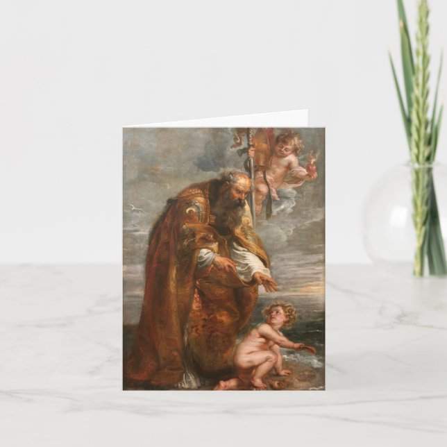 St. Augustine By Peter Paul Rubens Karte (Vorderseite)