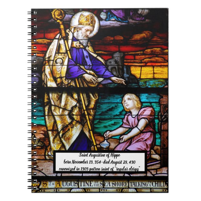 St Augustine christlich Art Notebook Notizblock (Vorderseite)