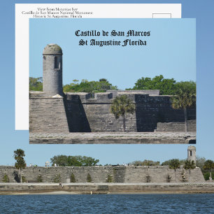 St Augustine FL Castillo de San Marcos Festung Postkarte