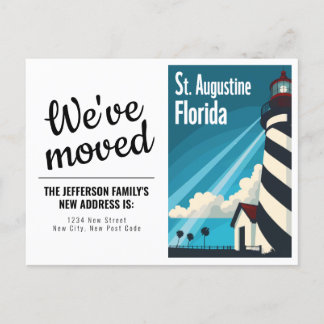 St. Augustine FL Leuchtturm Wir haben uns bewegt Postkarte