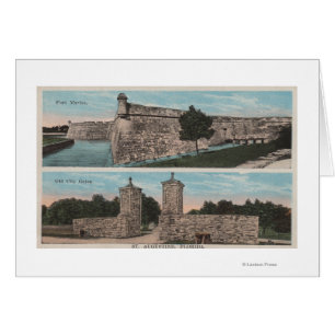 St. Augustine, FL - Sicht auf Ft. Marion & City