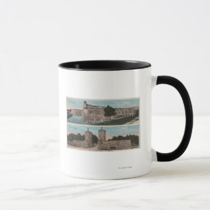 St. Augustine, FL - Sicht auf Ft. Marion & City Tasse