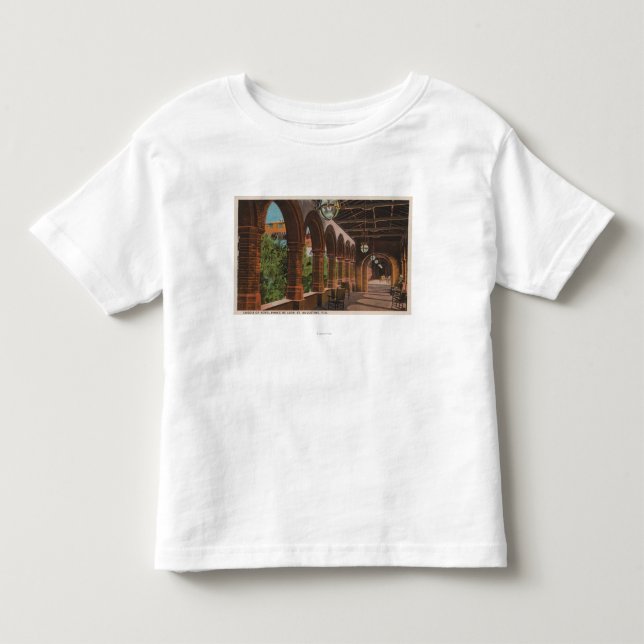 St Augustine, Florida - Ansicht von Hotel Ponce De Kleinkind T-shirt (Vorderseite)
