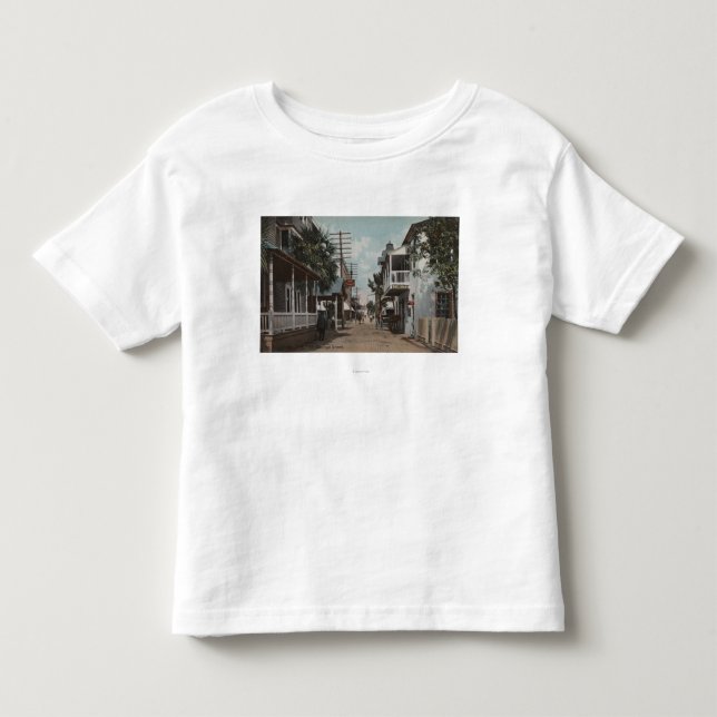 St Augustine, Florida - Ansicht von St- Georgest. Kleinkind T-shirt (Vorderseite)