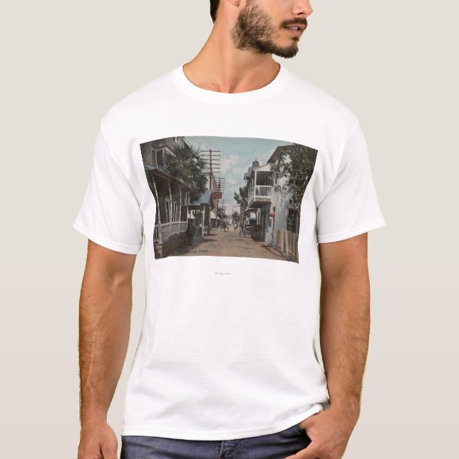 St Augustine, Florida - Ansicht von St- Georgest. T-Shirt (Vorderseite)