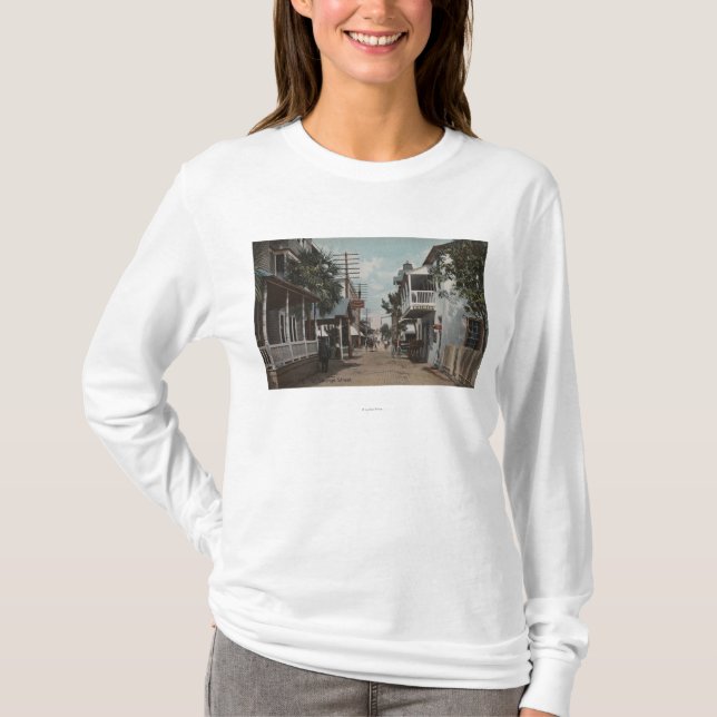 St Augustine, Florida - Ansicht von St- Georgest. T-Shirt (Vorderseite)