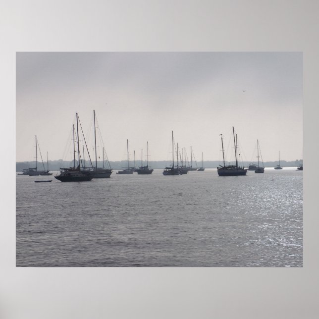 St. Augustine Florida Boats auf dem Meeresposter F Poster (Vorne)