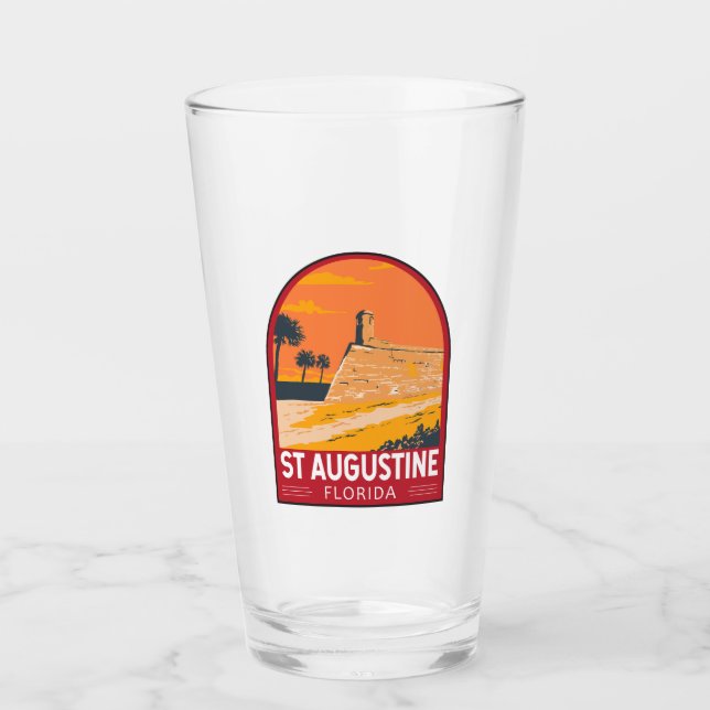 St. Augustine Florida Kunstvoll wandern im Valle V Glas (Vorderseite)