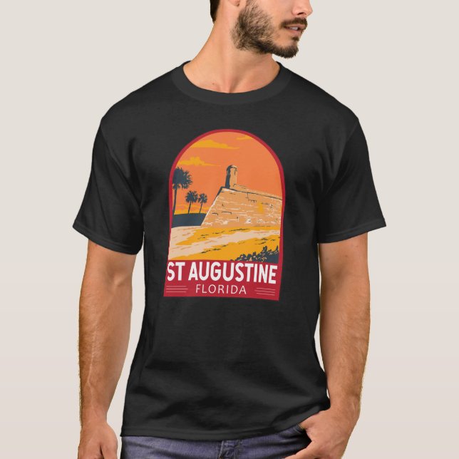 St. Augustine Florida Kunstvoll wandern im Valle V T-Shirt (Vorderseite)