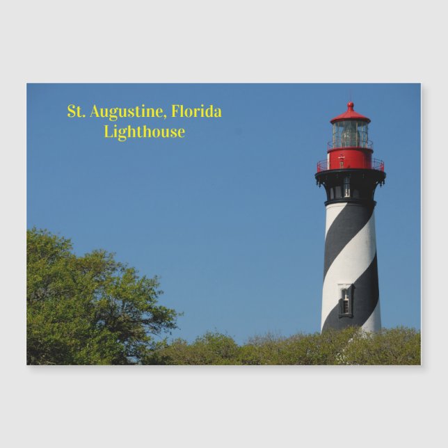 St. Augustine, Florida Leuchtturm Magnetkarte (Vorderseite)