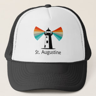 St. Augustine Florida Leuchtturm Regenbogen Truckerkappe