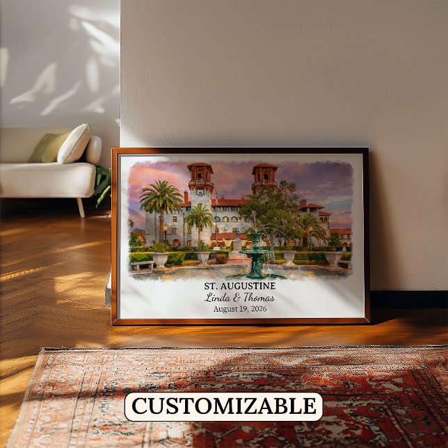 St. Augustine Florida Poster, Aquarell, Maßgeschne Poster (Von Creator hochgeladen)
