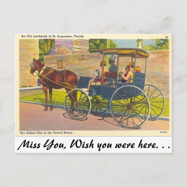 St. Augustine, Florida Postkarte (Vorderseite)