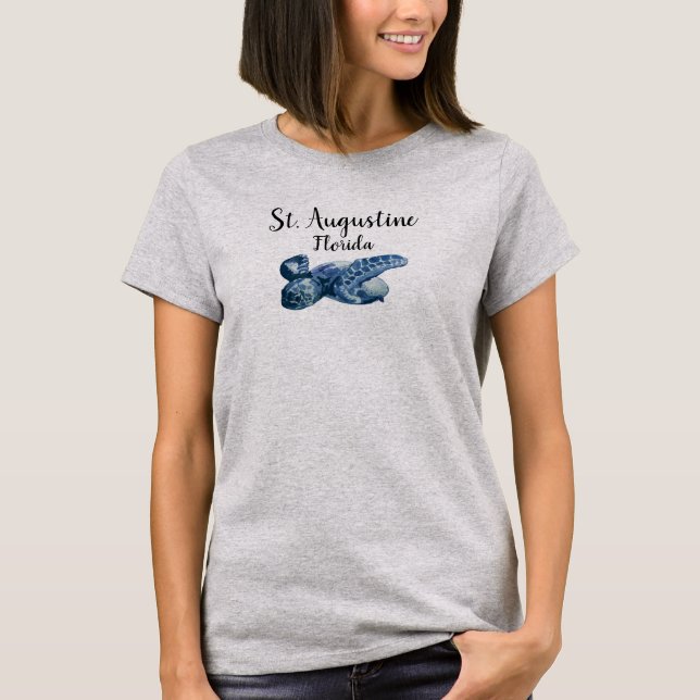 St. Augustine Florida Sea Turtle T - Shirt (Vorderseite)