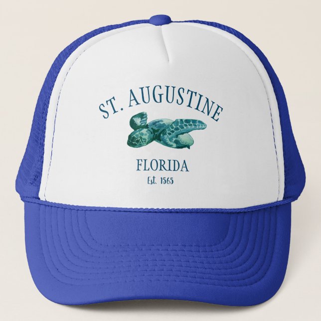 St Augustine Florida Sea Turtle Truckerkappe (Vorderseite)