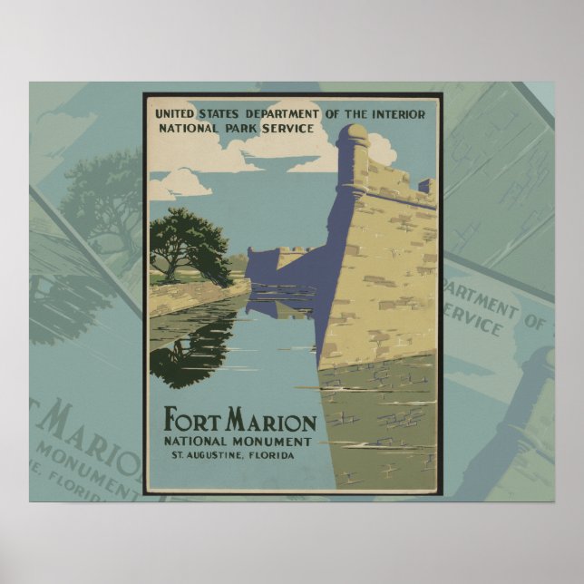 St. Augustine Florida Spanisches Fort Poster (Vorne)