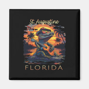 St. Augustine Florida Urlaub Süßer Alligator Magnet