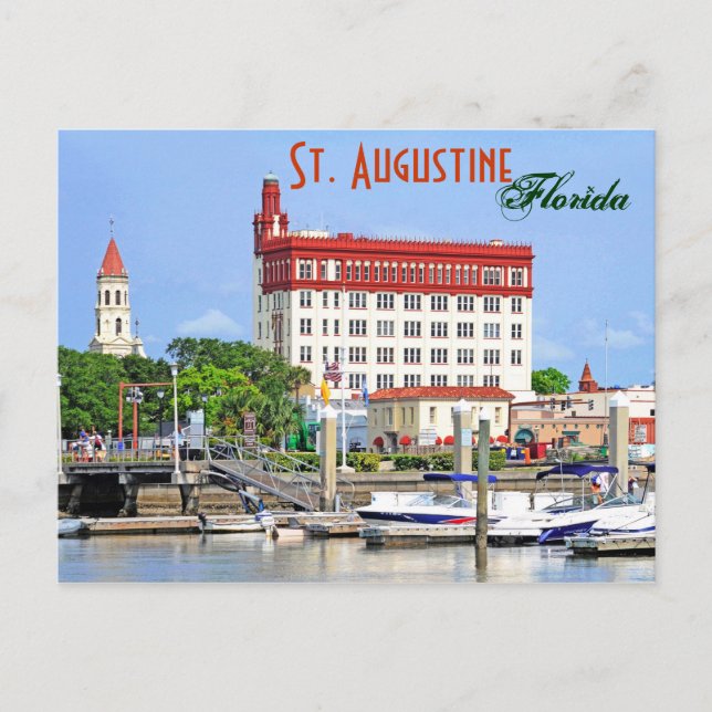 St. Augustine, Florida, USA Postkarte (Vorderseite)