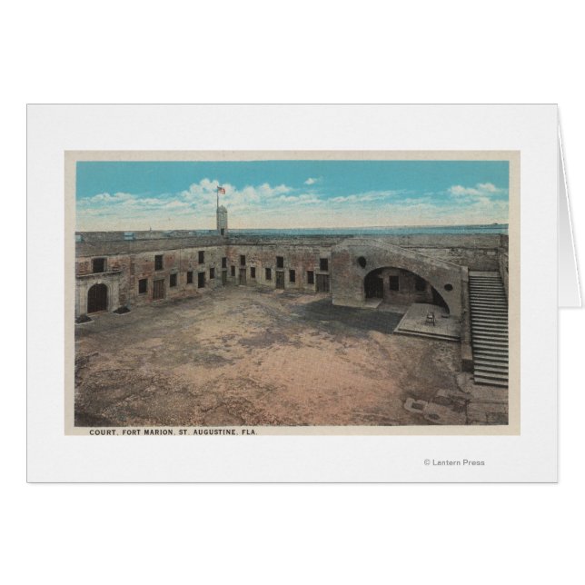 St. Augustine, Florida - Vogelauge von Ft. Mario (Vorderseite (Horizontal))