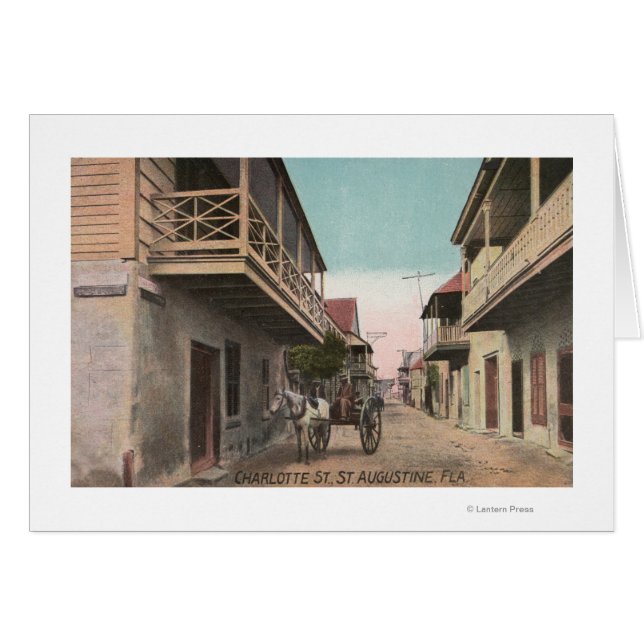 St. Augustine, Floride - Vue de Charlotte St. (Devant horizontal)