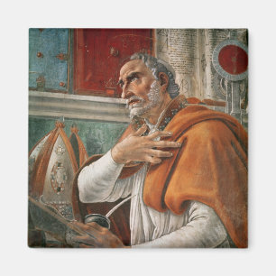 St Augustine in seiner Zelle, c.1480 Magnet