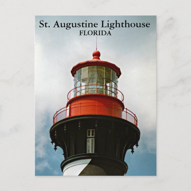 St. Augustine Leuchtturm, Florida Postcard Postkarte (Vorderseite)