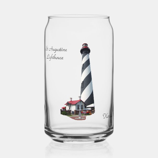 St. Augustine Leuchtturm kann Glas (Vorderseite)