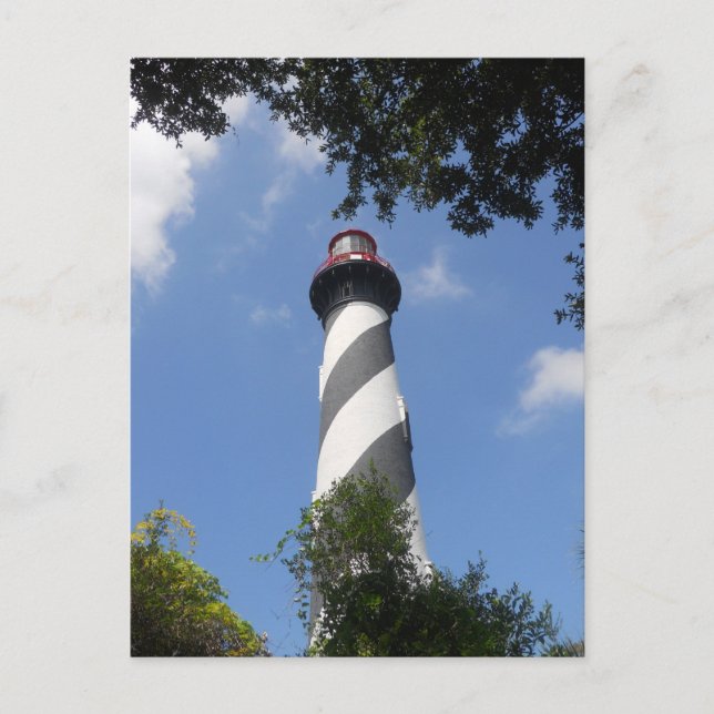 St. Augustine Leuchtturm, St. Augustine, Florida 1 Postkarte (Vorderseite)
