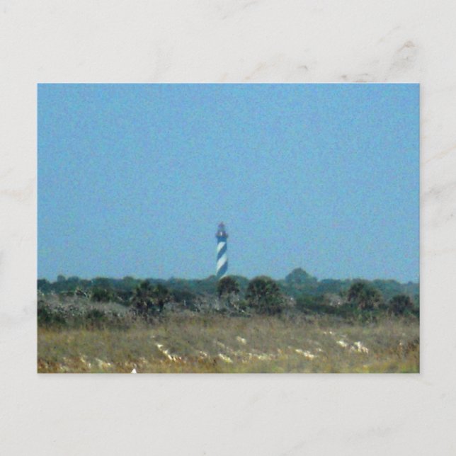 St. Augustine Leuchtturm, St. Augustine, Florida Postkarte (Vorderseite)