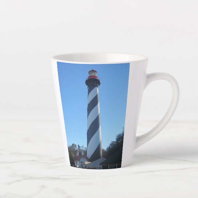 St. Augustine Lighthouse Foto auf einer Kaffeemasc Milchtasse (Rechts)