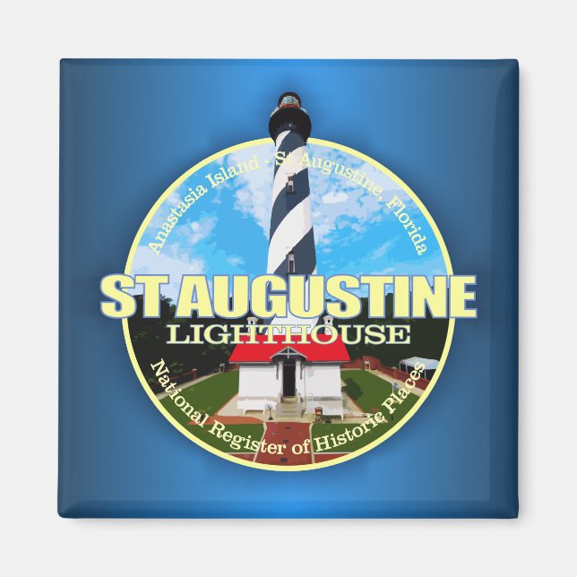St Augustine Lighthouse Magnet (Vorne)