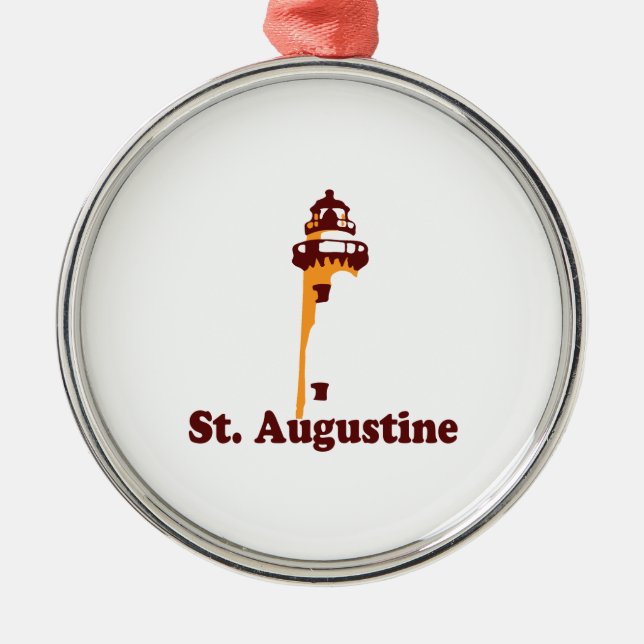 St Augustine. Silbernes Ornament (Vorne)