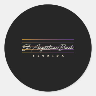 St Augustine Style Florida Runder Aufkleber