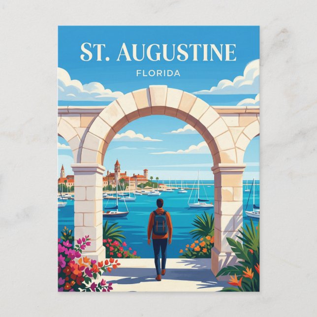 St. Augustine USA Postkarte (Vorderseite)