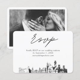 St Augustine Wedding Minimalistisch Sketch UAWG Begleitkarte