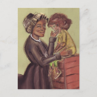 St Bakhita und die Kinderpostkarte Postkarte