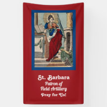 St. Barbara avec Artillerie (M 007) Bannière 2